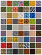 A collection of illustrations for the design of the texture A collection of illustrations for the design of the texture