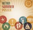Vector summer poster