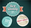Old vector round retro vintage grunge stickers