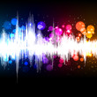 waveform music background