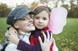 Mother with daughter, smiling, portrait