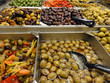 Olive Bar featuring lots of choices