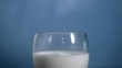 Droplet of milk falling in super slow motion
