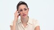 Sad young woman on the phone