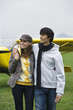 Young couple smiling