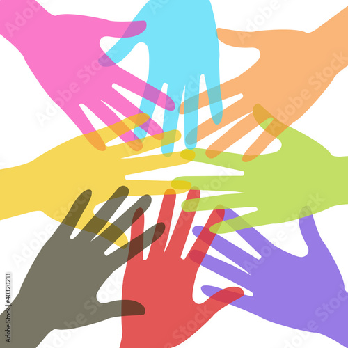 Illustration: Solidarité - mains Solidarité - mains