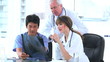 Video: Two doctors and a nurse looking at an x-ray Two doctors and a nurse looking at an x-ray
