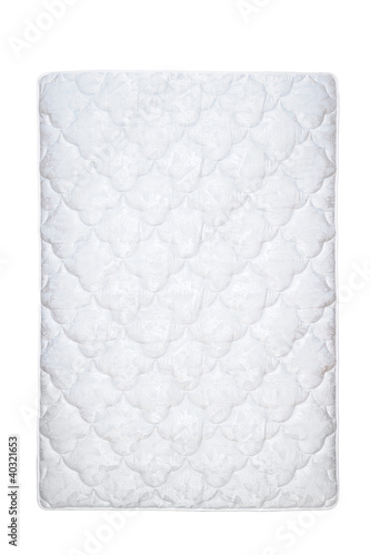 Photo: mattress isolated on the white mattress isolated on the white