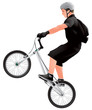 Teenage BMX biker vector image
