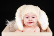baby with Easter bunny ears baby with Easter bunny ears