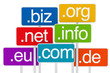 Illustration: domain signboard domain signboard