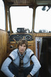 Young man contemplating, portrait