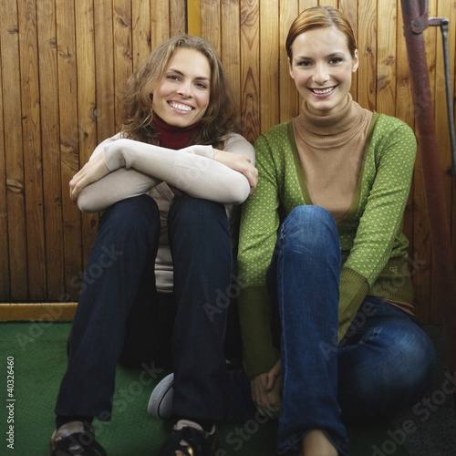 Photo: Young women smiling, portrait Young women smiling, portrait