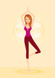 woman in a traditional yoga pose