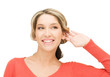 woman listening gossip
