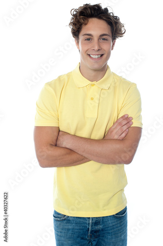 Foto: Portrait of young happy smiling man Portrait of young happy smiling man