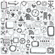 Web Doodles Sketchy Icon Design Elements Vector Set