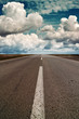 Clouds above a highway
