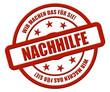 Sternen Stempel rot rel rt WMDFS NACHHILFE