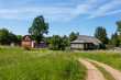 Russian village in summer