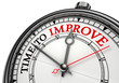 time to improve concept clock