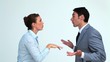 Colleagues having a disagreement