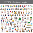 métiers, business people, icon set