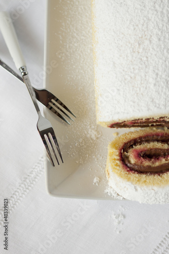Photo: Rotolo con crema alle nocciole Rotolo con crema alle nocciole