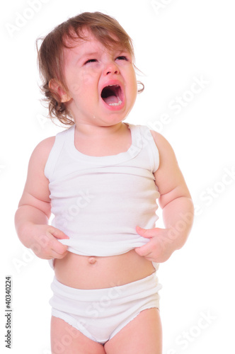 Photo: little child crying little child crying