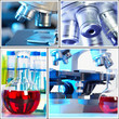 Scientific background collage.