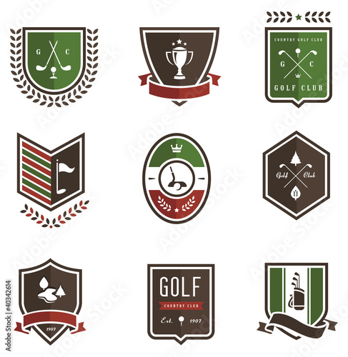 Vector: Golf Emblems Golf Emblems