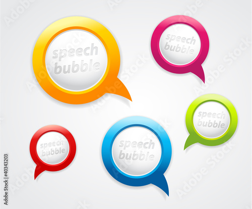 Vektor: Set of speech bubbles. Set of speech bubbles.