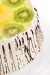 Tasty creamy cake with fruits Tasty creamy cake with fruits