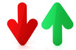 3d colorful arrows on white background 3d colorful arrows on white background
