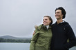 Young couple smiling