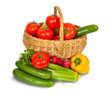 vegetables in basket vegetables in basket