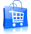 blue shopping bag