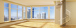 empty room with stairs