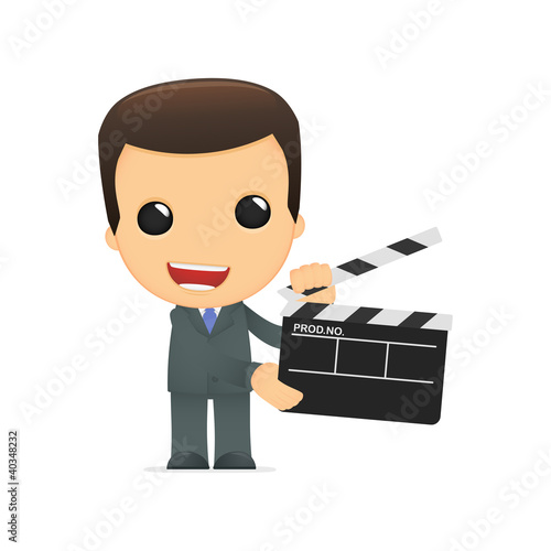 Vetor: funny cartoon boss funny cartoon boss