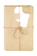 boxed book, torn brown paper, free copy space, isolated boxed book, torn brown paper, free copy space, isolated