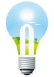 Vektor: Energiesparlampe Energiesparlampe