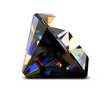 Shiny and bright black diamond. Vector