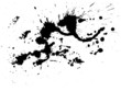 Ink blots isolated on white background
