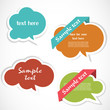 Colorful speech bubbles Colorful speech bubbles