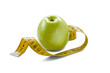 Apple and tape measure