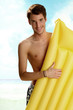 Mann am Strand