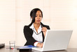 Businessfrau beim arbeiten