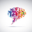 Abstract colorful dialog bubble # Vector