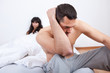 Young couple in quarrel at home