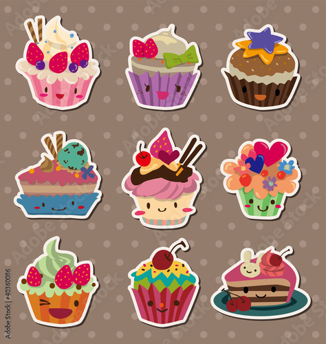 Vector: cake stickers cake stickers